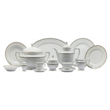 Falkenporzellan Dinner Set, 112 Pieces -Silver -Porcelain