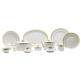 Falkenporzellan Dinner Set, 112 Pieces -Gold -Porcelain