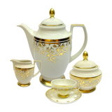 Falkenporzellan Tea Set, 29 Pieces -Porcelain -Gold