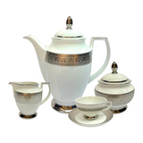 Falkenporzellan Tea Set, 29 Pieces -Porcelain -Silver