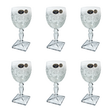 Bohemia Crystal Goblet Set, 6 Pieces