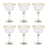 Bohemia Crystal Cocktail Set, 6 Pieces -Gold