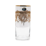 Bohemia Crystal Longdrink Set, 6 Pieces -Gold -300 ml